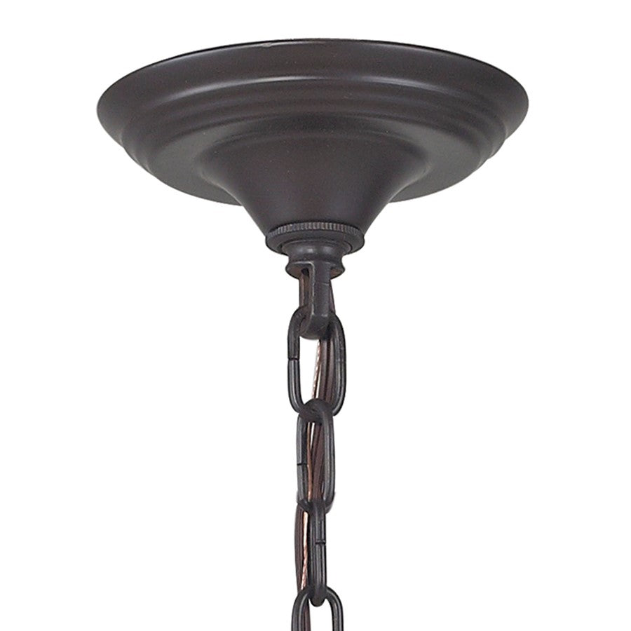 Atlas Lighting Arthur 7in 3-Light Mini Pendant | Transitional Oil Rubbed Bronze Metal | Dining Room & Entryway | 7 x 7 x 14.75 in | Model CL11530-BZ