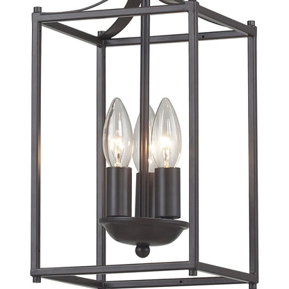 Atlas Lighting Arthur 7in 3-Light Mini Pendant | Transitional Oil Rubbed Bronze Metal | Dining Room & Entryway | 7 x 7 x 14.75 in | Model CL11530-BZ