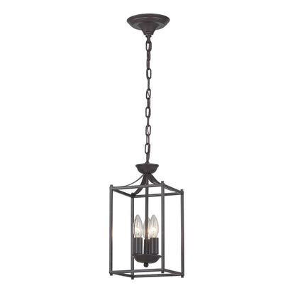 Atlas Lighting Arthur 7in 3-Light Mini Pendant | Transitional Oil Rubbed Bronze Metal | Dining Room & Entryway | 7 x 7 x 14.75 in | Model CL11530-BZ