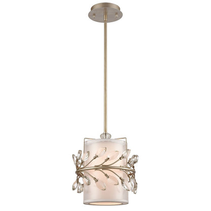 Atlas Lighting Asbury 9'' Wide 1Lt Mini Pendant, Aged Silver - CL11531-SV