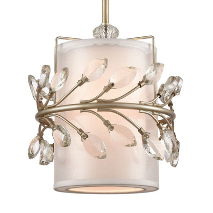 Atlas Lighting Asbury 9'' Wide 1Lt Mini Pendant, Aged Silver