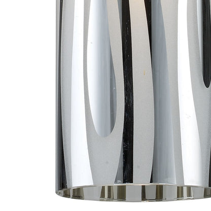Atlas Lighting Chromia 4in 1-Light Pendant | Modern Polished Chrome and Chrome Metal | Kitchen Island & Dining Room | 4 x 4 x 12 in | Model CL11562-CH