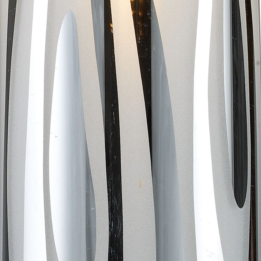 Atlas Lighting Chromia 4in 1-Light Pendant | Modern Polished Chrome and Chrome Metal | Kitchen Island & Dining Room | 4 x 4 x 12 in | Model CL11562-CH