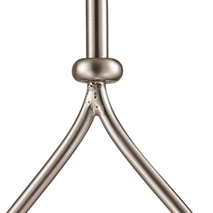 Atlas Lighting Conway 8in 1-Light Mini Pendant | Traditional Brushed Nickel and White Frosted Glass | Kitchen Island & Dining Room | Model CL11570-NK