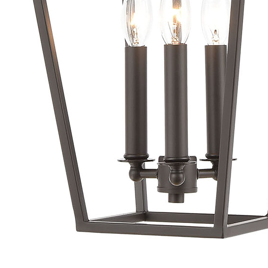 Atlas Lighting Fairfax 9in 3-Light Mini Pendant | Transitional Oil Rubbed Bronze Metal | Kitchen Island & Dining Room | Model CL11583-BZ