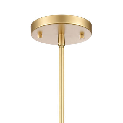 Atlas Lighting Fantania 8in 2-Light Mini Pendant | Traditional Gold and Clear Crystal | Kitchen Island & Dining Room | 8 x 8 x 9 in | Model CL11584-GD
