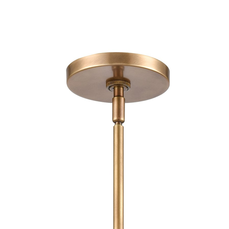 Atlas Lighting Gabby 11in 1-Light Mini Pendant | Modern Brass and Clear Glass | Kitchen Island & Dining Room | 11 x 11 x 14 in | Model CL11592-BS