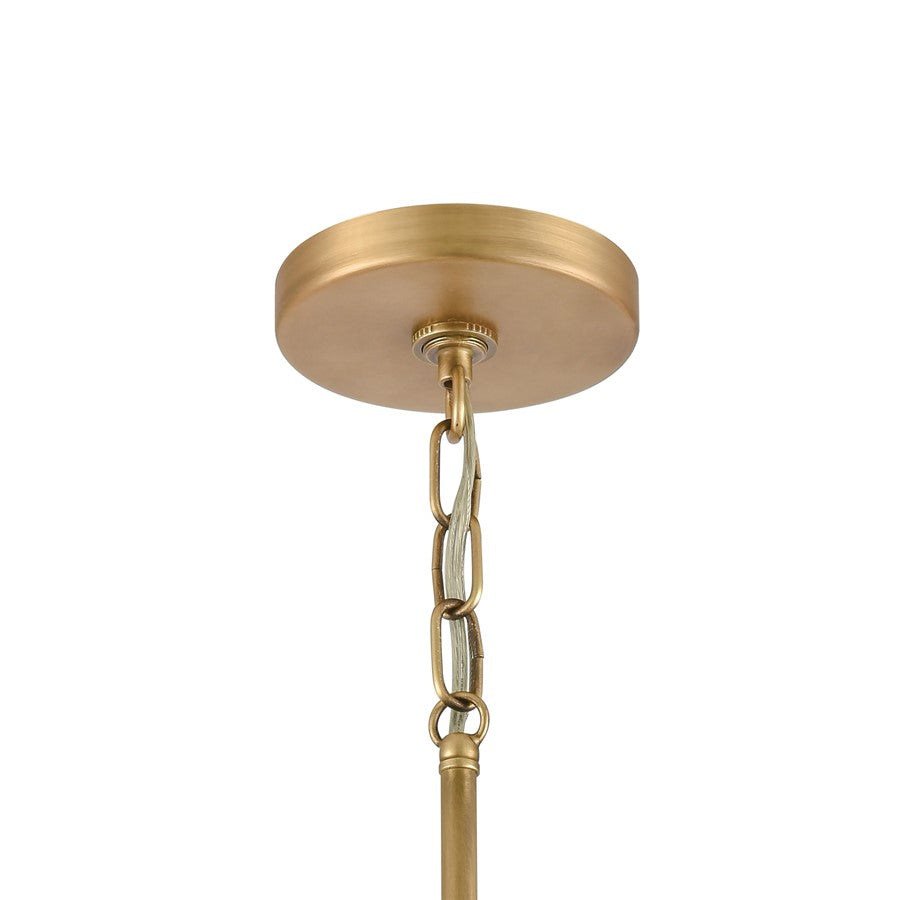 Atlas Lighting Lyndon 10in 1-Light Mini Pendant | Transitional Gray and Brass Metal | Kitchen Island & Dining Room | 10 x 10 x 8 in | Model CL11626-GY