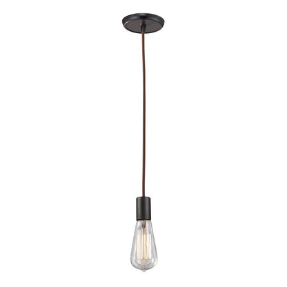 Atlas Lighting Menlow Park 2in 1-Light Mini Pendant | Transitional Oil Rubbed Bronze Metal | Kitchen Island & Dining Room | Model CL11631-BZ