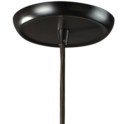 Atlas Lighting Menlow Park 6in 1-Light Mini Pendant | Transitional Oil Rubbed Bronze and Clear Glass | Kitchen Island & Dining | Model CL11632-BZ