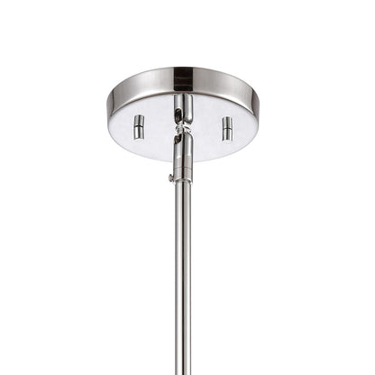 Atlas Lighting Oakland 4in 1-Light Mini Pendant | Modern Chrome and Clear Glass | Kitchen Island & Dining Room | 4 x 4 x 8 in | Model CL11655-CH