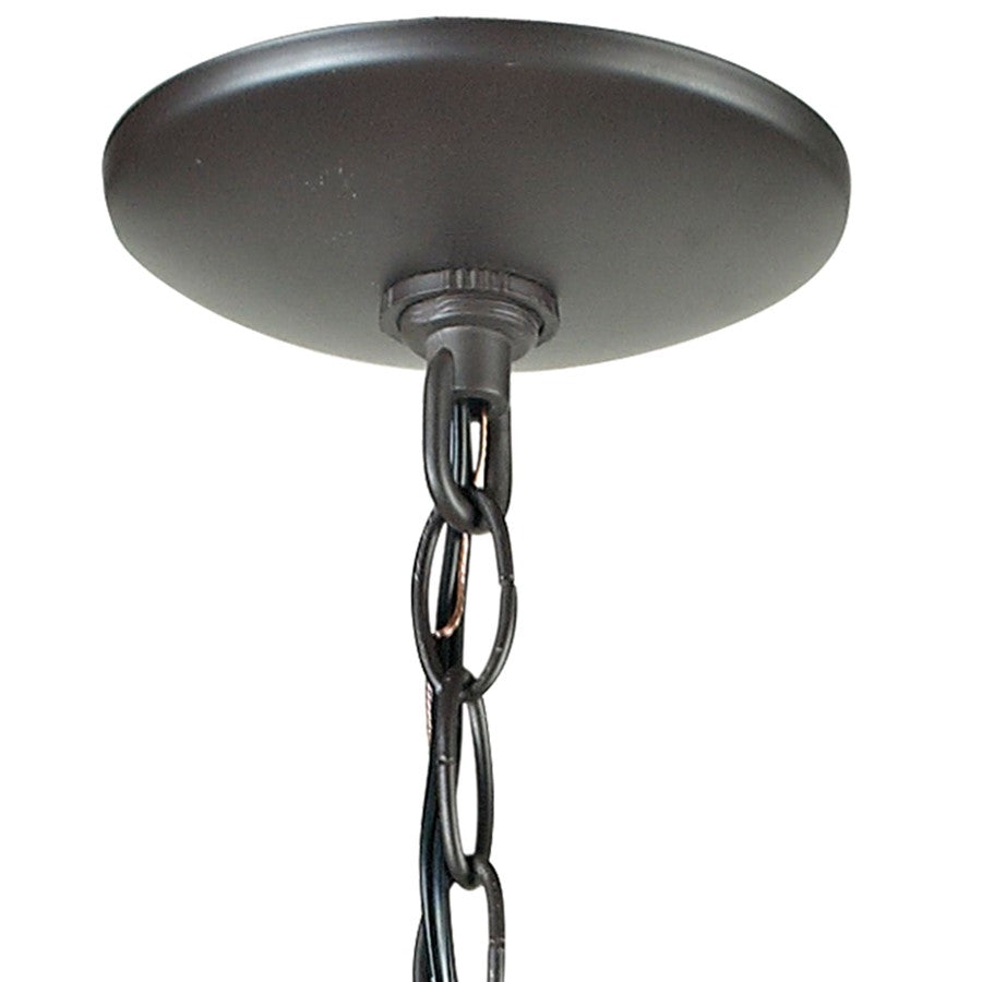 Atlas Lighting Moravian Star 12in 1-Light Mini Pendant | Traditional Oil Rubbed Bronze and Clear Glass | Kitchen Island & Dining | Model CL11684-BZ1