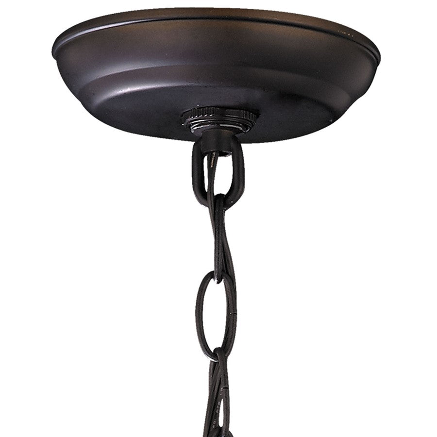 Atlas Lighting Talgarth 10in 1-Light Mini Pendant | Transitional Dark Bronze and Clear Crystal | Kitchen Island & Dining Room | Model CL11693-BZ