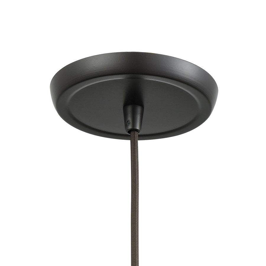 Atlas Lighting Whisp 6in 1-Light Mini Pendant | Transitional Champagne Gold and Smoke Glass | Kitchen Island & Dining Room | Model CL11718-GD