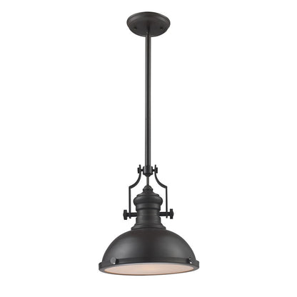Atlas Lighting Chadwick 13in 1-Light Pendant | Transitional Matte Black Metal Shade | Dining Room & Entryway | 13 x 13 x 14 in | Model CL11750-BK1
