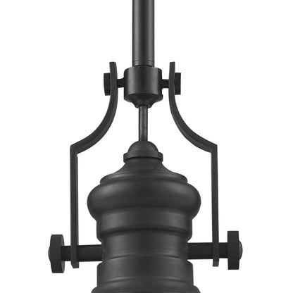 Atlas Lighting Chadwick 13in 1-Light Pendant | Transitional Matte Black Metal Shade | Dining Room & Entryway | 13 x 13 x 14 in | Model CL11750-BK1