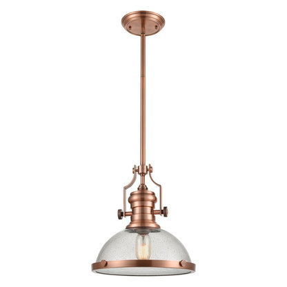 Atlas Lighting Chadwick 13'' Wide 1Lt Pendant, Copper/Clear - CL11750-CO2