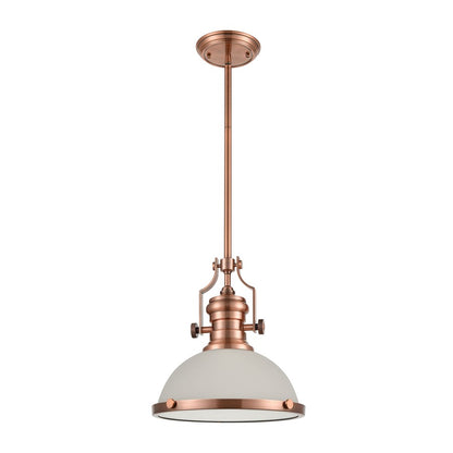 Atlas Lighting Chadwick 13'' Wide 1Lt Pendant, Antique Copper