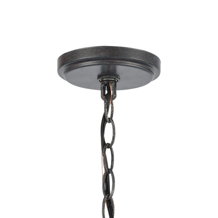 Atlas Lighting Daisy 12in 1-Light Pendant | Transitional Midnight Bronze and Clear Glass | Kitchen Island & Dining Room | Model CL11761-BZ
