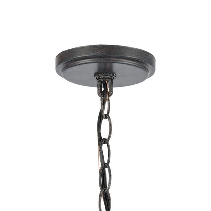 Atlas Lighting Daisy 12in 1-Light Pendant | Transitional Midnight Bronze and Clear Glass | Kitchen Island & Dining Room | Model CL11761-BZ