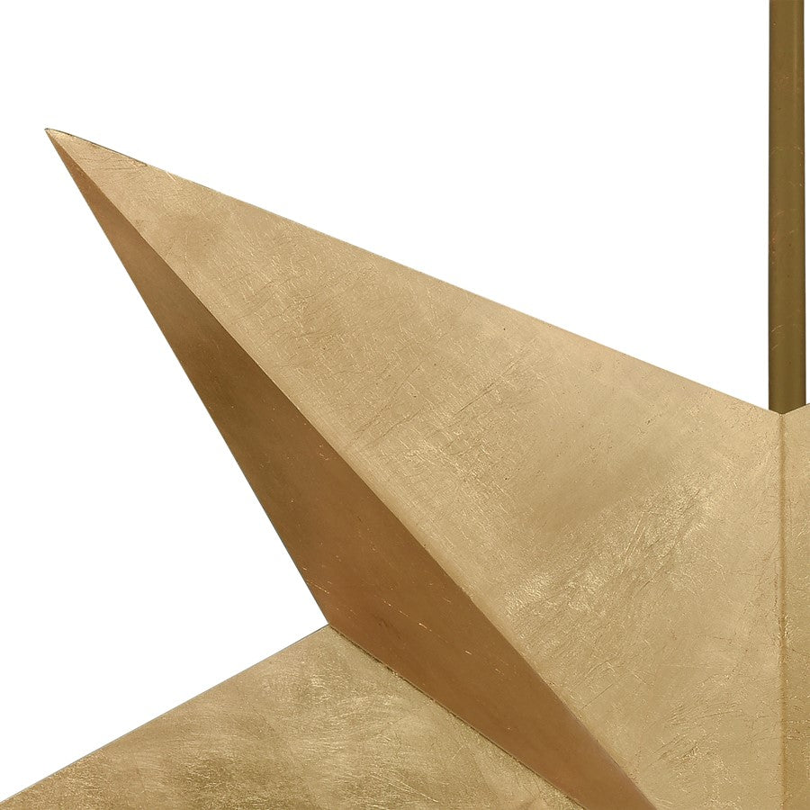 Atlas Lighting Drama 40in 5-Light Pendant | Gold Leaf Metal | Living Room & Dining Room | 40 x 40 x 6 in | Model CL11764-GD