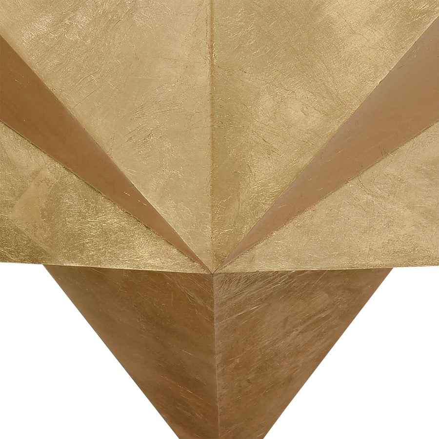 Atlas Lighting Drama 40in 5-Light Pendant | Gold Leaf Metal | Living Room & Dining Room | 40 x 40 x 6 in | Model CL11764-GD