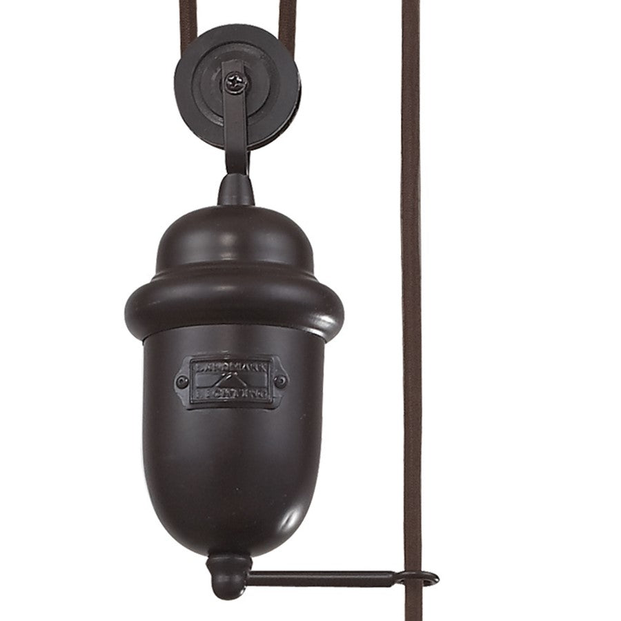 Atlas Lighting Farmhouse 14in 1-Light Pendant | Transitional Oil Rubbed Bronze Metal | Kitchen Island & Dining Room | Model CL11771-BZ