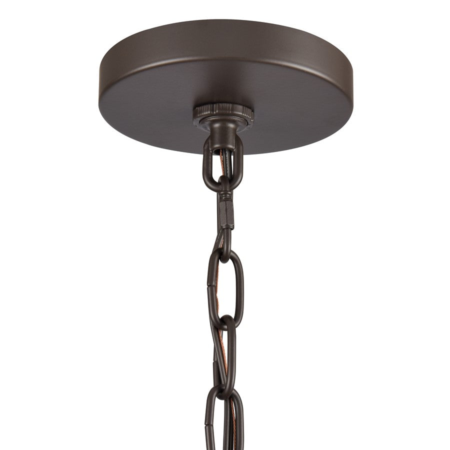 Atlas Lighting Joanie 17in 4-Light Pendant | Transitional Old Bronze Open Lantern | Kitchen Island & Dining Room | 17 x 17 x 22 in | Model CL11784-BZ