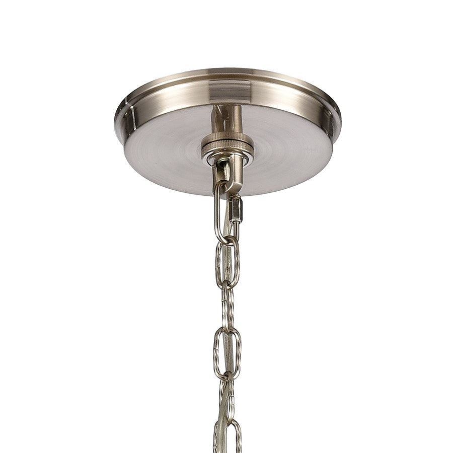 Atlas Lighting Judy 16in 3-Light Pendant | Transitional Satin Nickel and Clear Glass | Kitchen Island & Dining Room | Model CL11785-SV