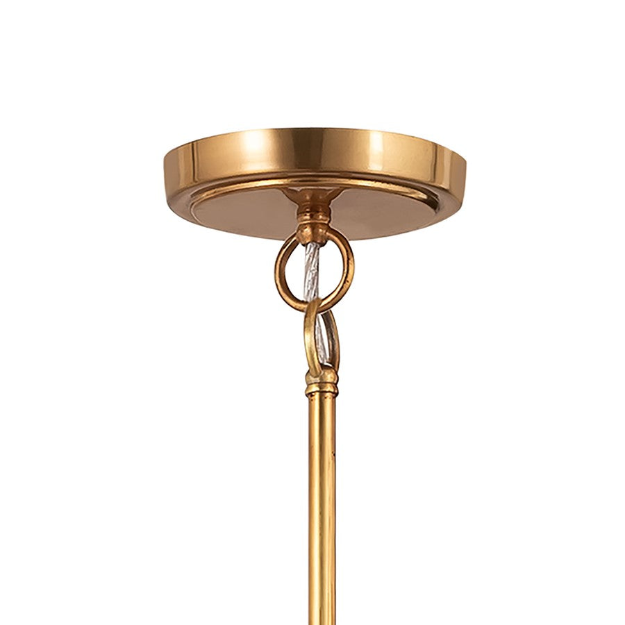 Atlas Lighting Katelyn 15in 1-Light Pendant | Industrial Satin Brass Metal | Kitchen Island & Dining Room | 15 x 15 x 16 in | Model CL11787-BS