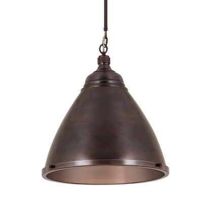 Atlas Lighting Katelyn 15in 1-Light Pendant | Transitional Dark Bronze Metal | Kitchen Island & Dining Room | 15 x 15 x 16 in | Model CL11787-BZ