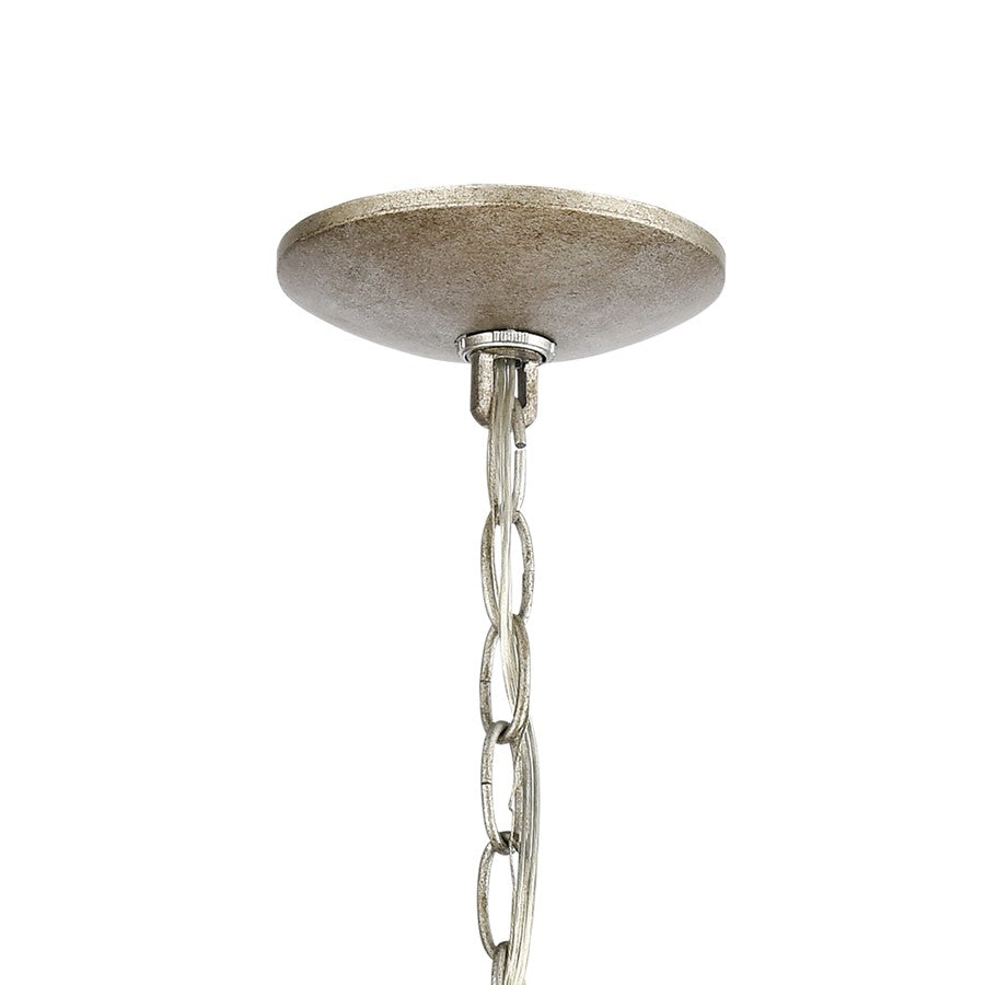 Atlas Lighting Lanesboro 12in 4-Light Pendant | Traditional Dusted Silver Metal | Kitchen Island & Dining Room | 12 x 12 x 21 in | Model CL11790-SV