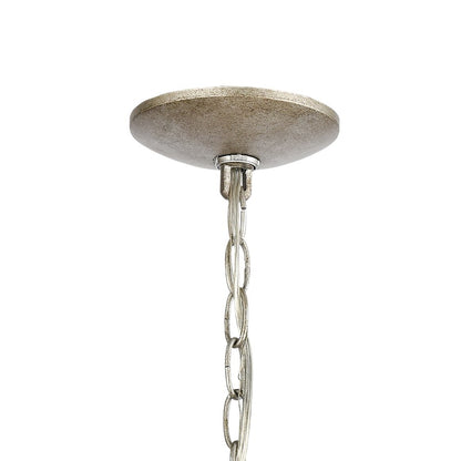 Atlas Lighting Lanesboro 12in 4-Light Pendant | Traditional Dusted Silver Metal | Kitchen Island & Dining Room | 12 x 12 x 21 in | Model CL11790-SV