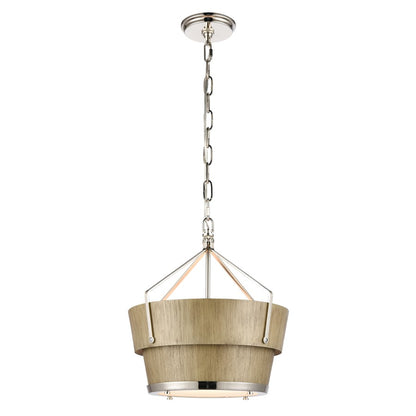 Atlas Lighting Marin 14'' Wide 1Lt Pendant, Corkwood/Brown - CL11795-NK