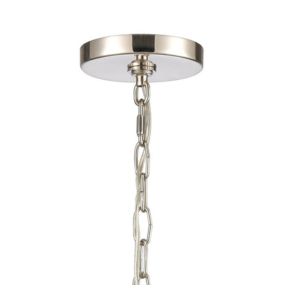 Atlas Lighting Mendoza 10in 3-Light Pendant | Traditional Polished Nickel and Clear Glass | Kitchen Island & Dining Room | Model CL11800-NK