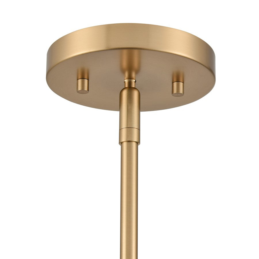 Atlas Lighting Pelham 10in 2-Light Pendant | Industrial Satin Brass and Matte Black Metal | Kitchen Island & Dining Room | Model CL11810-BK