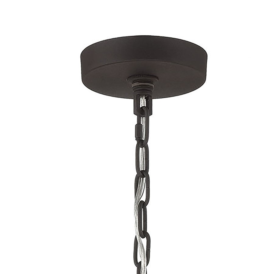 Atlas Lighting Salinger 16in 3-Light Pendant | Modern Charcoal and Satin Nickel Metal | Kitchen Island & Dining Room | Model CL11821-GY