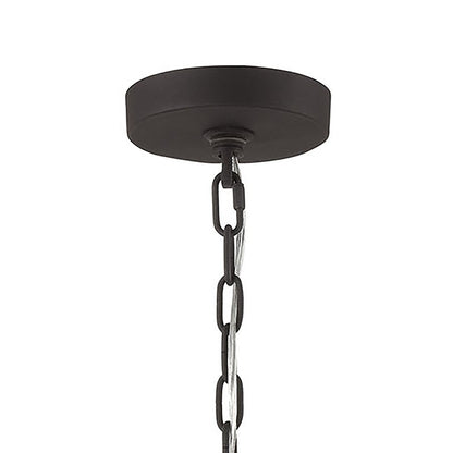 Atlas Lighting Salinger 19in 6-Light Pendant | Modern Charcoal and Satin Nickel Metal | Kitchen Island & Dining Room | Model CL11822-GY