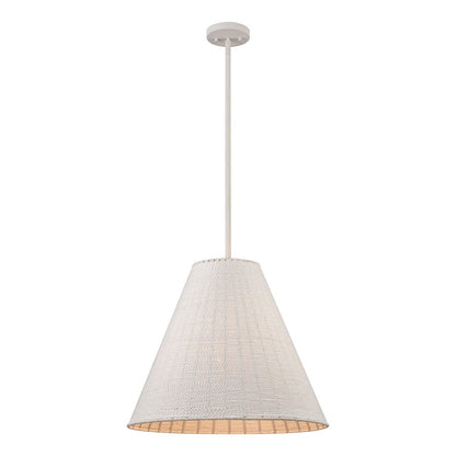 Atlas Lighting Sophie 22in 3-Light Pendant | Transitional White Coral and Off White Rope | Kitchen Island & Dining Room | Model CL11829-WH