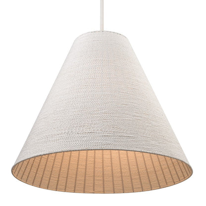 Atlas Lighting Sophie 30in 4-Light Pendant | Transitional White Coral and Off White Rope | Kitchen Island & Dining Room | Model CL11830-WH