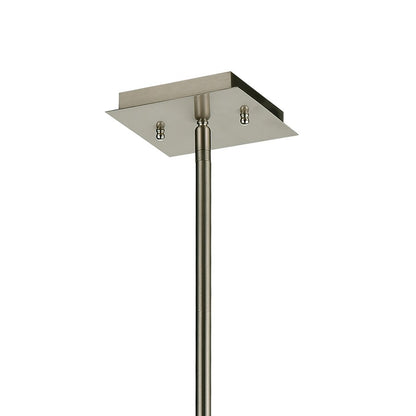 Atlas Lighting Williamsport 17in 8-Light Pendant | Transitional Brushed Nickel Metal | Kitchen Island & Dining Room | Model CL11847-NK