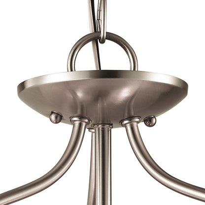 Atlas Lighting Conway 15in 2-Light Semi-Flush Mount | Traditional Brushed Nickel and White Frosted Glass | Hallway & Bedroom | Model CL11880-NK