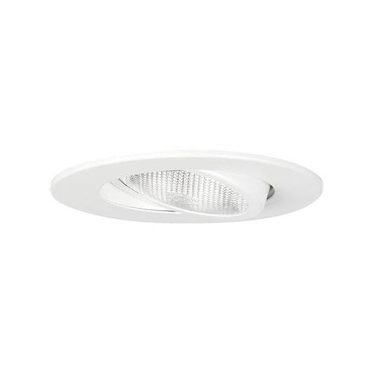 Atlas Lighting CL11952-WH 6in 1-Light Recessed Trim | Modern Matte White Metal | Hallway & Bedroom Ceiling | 6.37 x 6.37 x 6.37 in | Model CL11952-WH