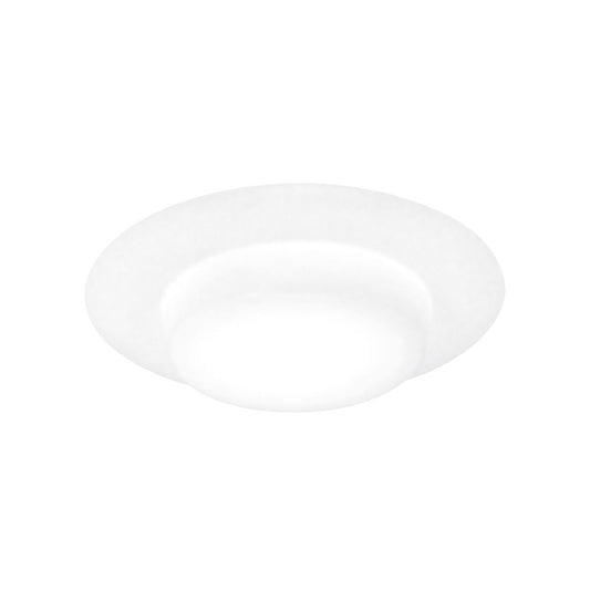 Atlas Lighting CL11954-WH 8in 1-Light Drop Recessed Shower Trim | Modern White Metal | Bathroom & Indoor Ceiling | 8 x 8 x 8 in | Model CL11954-WH