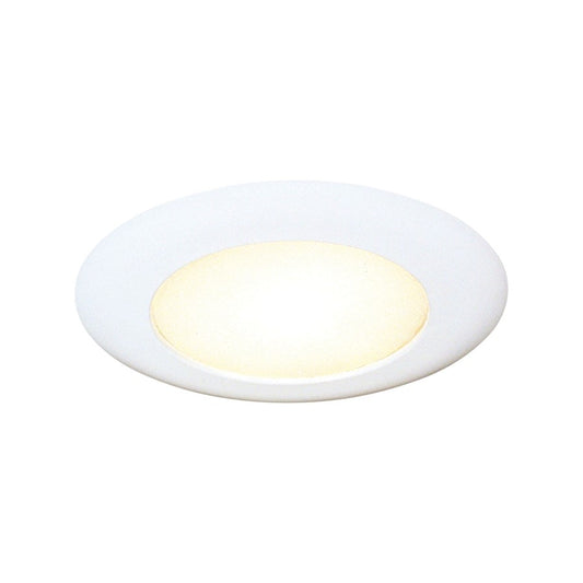 Atlas Lighting Albalite 8in 1-Light Recessed Light | Modern White Metal | Indoor Hallway & Closet | 8 x 8 x 8 in | Model CL11955-WH