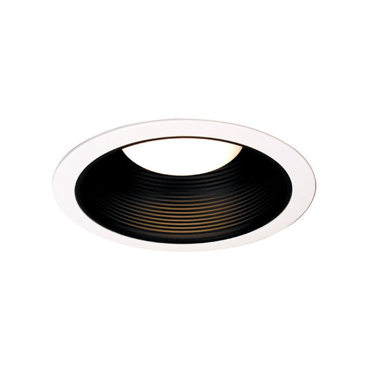 Atlas Lighting CL11958-WH 7in 1-Light Recessed Trim | Modern White & Black Metal | Living Room & Hallway | 7 x 7 x 7 in | Model CL11958-WH
