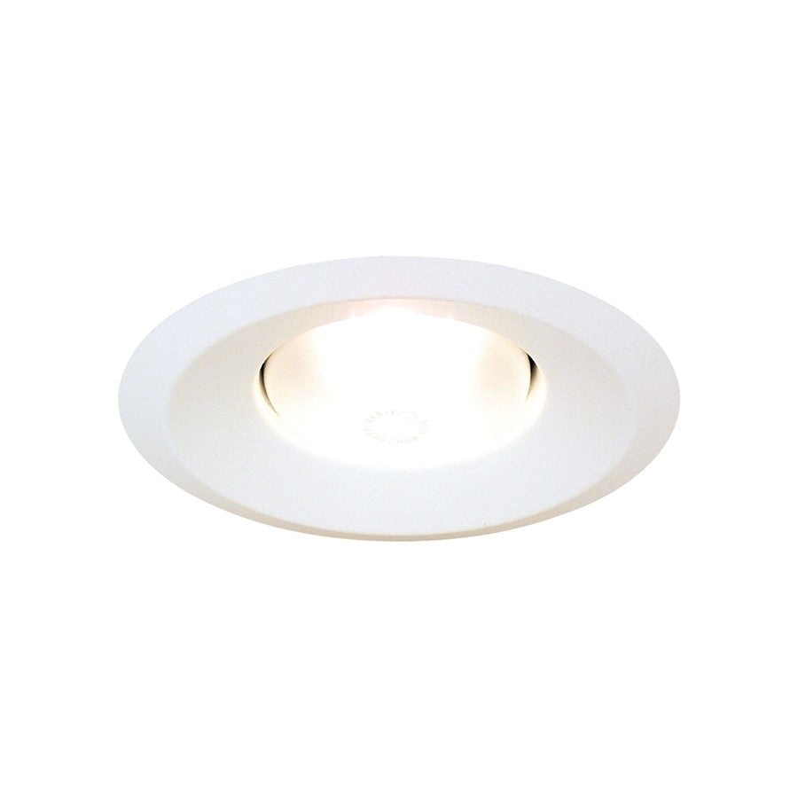 Atlas Lighting CL11959-WH 8in 1-Light Enclosed Splay Recessed Trim | Modern Matte White Metal | Kitchen & Bathroom | 8 x 8 x 8 in | Model CL11959-WH