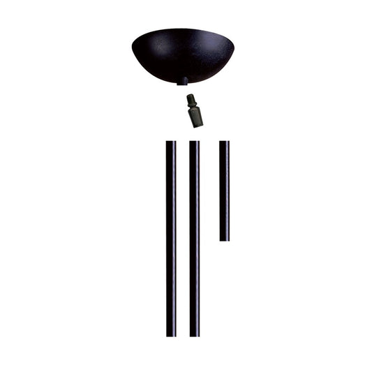 Atlas Lighting Pendant Rod Kit 12in Extension Set | Transitional Black Metal | Kitchen Island & Dining Room Pendant | 1x6in | Model CL11972-BK