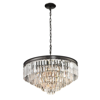 Atlas Lighting Palacial 24'' Wide 6Lt Chandelier, Bronze/Clear - CL12368-BZ
