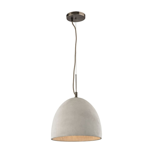 Atlas Lighting Urban Form 12" 1Lt Mini Pendant, Black Nickel/Gray - CL12477-GY